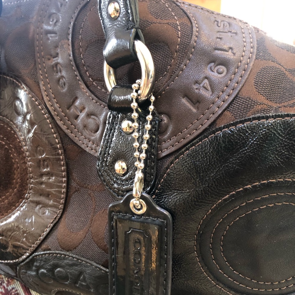 Coach Patchwork Ashley Leather Satchel Shoulder Bag - Picture 16 of 16